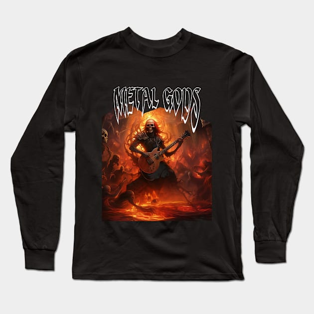 Metal Long Sleeve T-Shirt by MckinleyArt